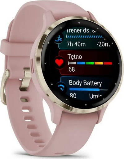 Ora sportive Garmin Venu 3S, 1.2" AMOLED, smartwatch, rozë