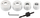Set sharra rrethore me adapter, 6 copa, 32–54 mm, për dru, plastikë edhe gips-karton