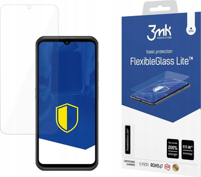 Xham mbrojtës 3MK FlexibleGlass Lite për Ulefone Armor 17 Pro, që mbulon gjithë ekranin, transparent