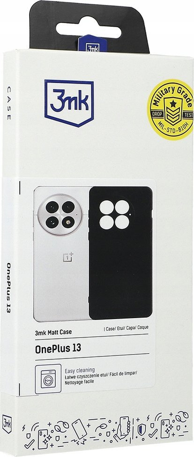 Кутија за телефон 3mk Matt Case за OnePlus 13, TPU, црна