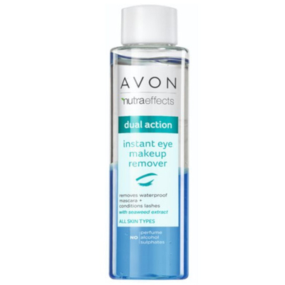Solucion për pastrim grimi Avon Nutraeffects Dual Action 125 ml