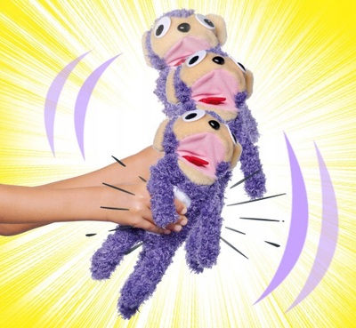 Lodër pelushi Screamerz Monkey, interaktive me zë, shumëngjyrëshe