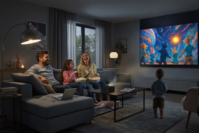 Проектор Optoma Photon Life PK32, 4K UHD, 1100 ANSI Lumens, црн