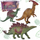 Set lodrash PRO Dinosaur, 3 figura dinosaurësh, shumëngjyrësh
