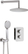 Set dushi i fshehur Deante Box, me termostat, çelik inox, ngjyrë argjendi