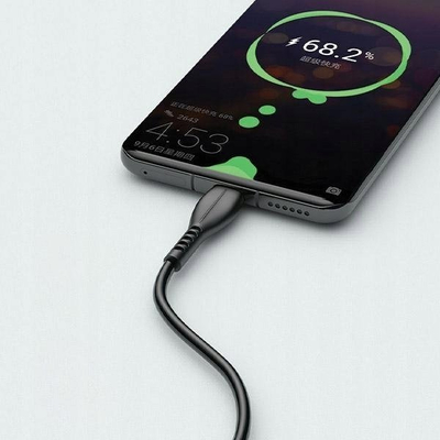 Kabllo karikimi Awei CL-115T USB në USB-C, 1m, 2.4A, e zezë