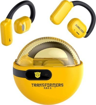 Kufje pa tel Transformers TF-T09, open ear, Bluetooth 5.4, të verdha