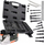 Set veglash Yato YT-05345, 22 pjesë, për qirinj ndezës, i zi