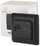 Termostat muri Zamel ARIES Black, manual, me sensor kablli, i zi