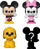 Figurina koleksionu Funko Bitty Pop Disney Mickey Mouse, set me 4 copë, mini vinyl, shumëngjyrëshe