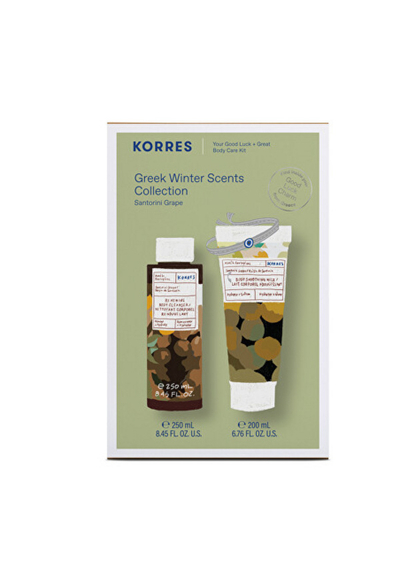 Set dushi Korres Santorini Grape, xhel dushi 250 ml + qumësht trupi 200 ml