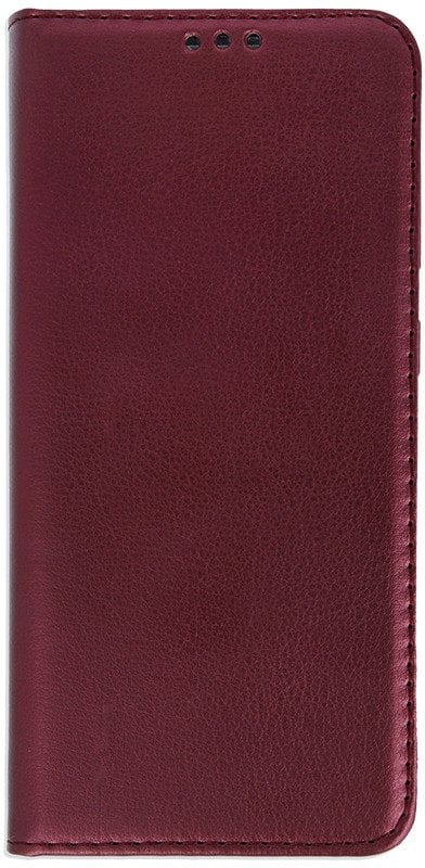 Këllëf telefoni OEM Smart Magnetic, për Realme 14 5G 14T 5G Samsung Galaxy A14 5G, lëkurë eko, i kuq burgundy