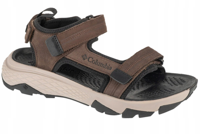 Sandale burrash Columbia Peakfreak Rush Sandal Lea M, lëkurë nubuck, kafe