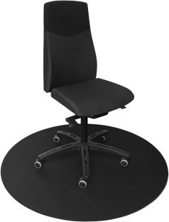 Tapet dyshemeje gaming Deltaco Gaming DFP410, 110x110cm, kundër rrëshqitjes, i zi