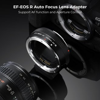 Adapter bajonete K&amp;F Concept, Canon EF në Canon RF, me autofokus