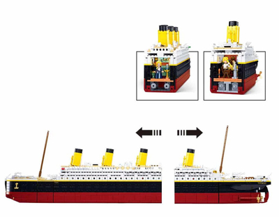 Set ndërtimi Sluban Titanic M38-B1122, 2401 pjesë, shkalla 1:350, shumëngjyrësh