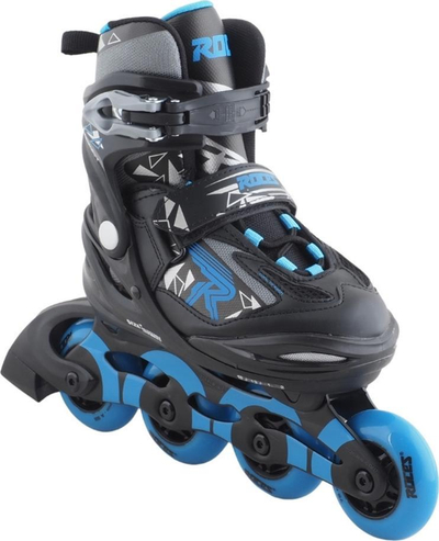 Patina inline Roces Moody Boy TIF Jr 400855 01, për kalamoj, rrota PU, e zezë me blu
