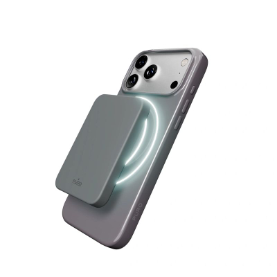 Mbulesë mbrojtëse Puro për iPhone 17 Pro, TPU, MagSafe, gri e errët
