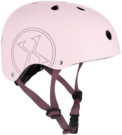 Helmetë mbrojtëse Light Safe Out-mold për kalamaj, madhësia L 58-61 cm, rozë e errët