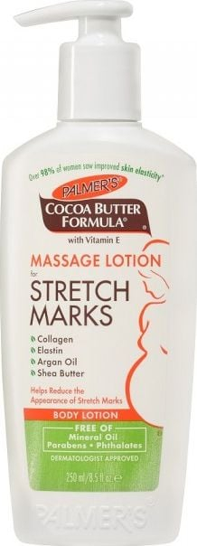 Locion masazhi Palmer's Cocoa Butter Formula, kundër strijave, 250ml