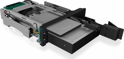 Bay disqesh Icy Box IB-173SSK, 2.5"/3.5" SATA SAS, 5.25", i zi