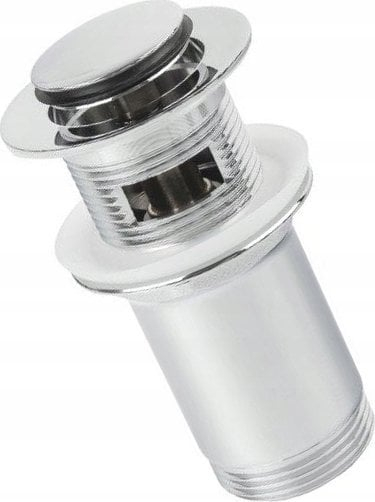 Tapë lavamani Hydroland Click Clack Small, 5/4", me tejmbushje, e kromuar