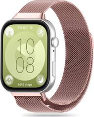 Rrip ore Tech-Protect Milaneseband për Huawei Watch Fit 3, çelik inox, e artë rozë
