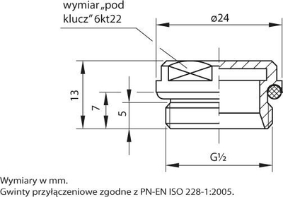Prizë lavamani Perfexim 1/2 " 4216 G1 / 2 Z PN10 (20-402-0000-000), e çeliktë