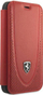 Këllëf telefoni Ferrari FEOGOFLBKP12S për iPhone 12 mini, lëkurë, i kuq
