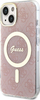 Kapak telefoni Guess IML 4G MagSafe për iPhone 15 14 13 6.1", rozë