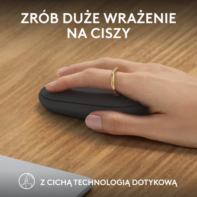 Maus Logitech Pebble 2 M350s (910-007015), Bluetooth, kompakt, i zi/grafit, rozë, i bardhë