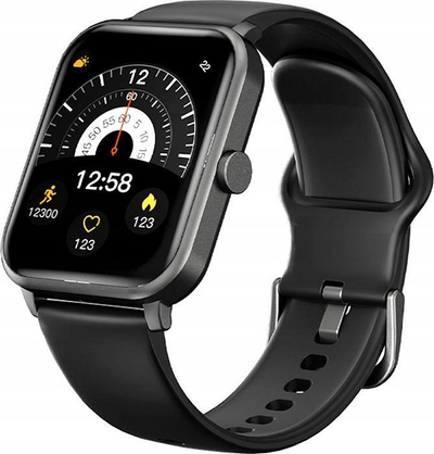 Orë e mençme Xiaomi QCY GTS S2, 1.85", me Bluetooth për telefonata, e zezë