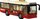 Lodër autobus Leantoys Red City, me bateri, shkallë 1:16, i kuq