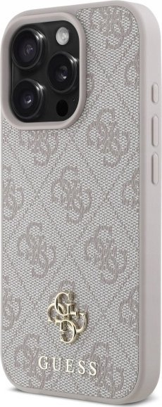 Mbulesë telefoni Guess 4G Small Classic Rowe Case për iPhone 16 Pro Max 6.9", MagSafe, rozë