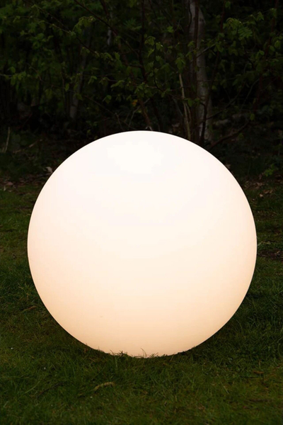 Llambë kopshti LED Shining Globe, 8W 800lm, IP44 E27, e bardhë