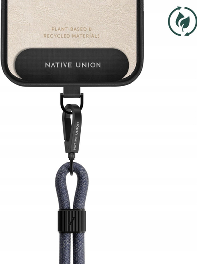 Rrip telefoni Native Union City Sling, i rregullueshëm, poliester i ricikluar, gri