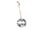 Set zile dekorative metalike “Christmas Bells”, 6 copë, 3 cm, argjend