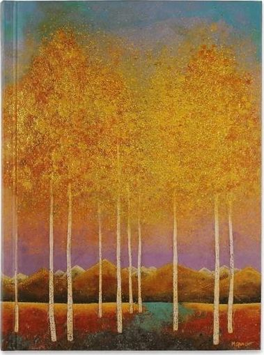 Ditar Moonlit Aspens, format i vogël, kapak me bredha, shumëngjyrësh