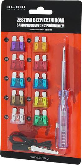 Set siguresash makine Blow, 10 copë, me tester, transparent