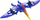 Lodër fluturuese R/C Leantoys Flying Pterosaur, dinosaur, e purpurt
