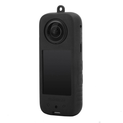 Mbulesë silikoni Sunnylife për Insta360 X3 IST BHT504, me rrip, e zezë