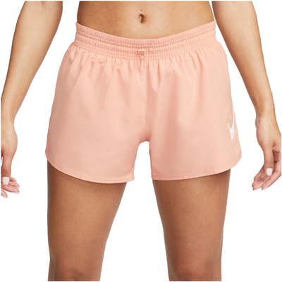 Шорц за трчање Nike Dri-FIT Swoosh, за жени, со внатрешни гаќички, прасковo розева боја