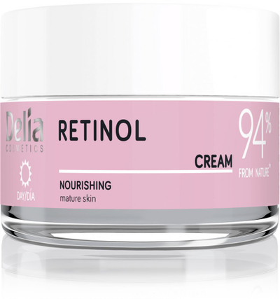 Krem dite fytyre Delia Cosmetics Retinol Nourishing, me retinol, 50 ml