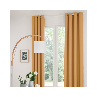 Perde blackout Atmosphera set 2 copë, 135x240cm, poliester, ngjyrë mustardë