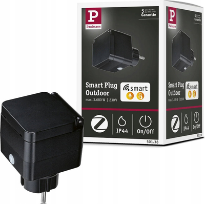 Prizë smart Paulmann 50138 Zigbee, IP44, 3680W, e zezë