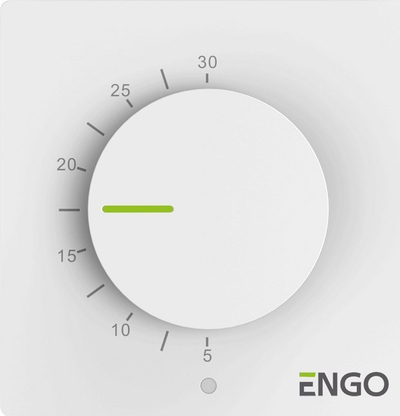 Termostat Engo Simple Daily Regulator, me tel, TPI, i bardhë