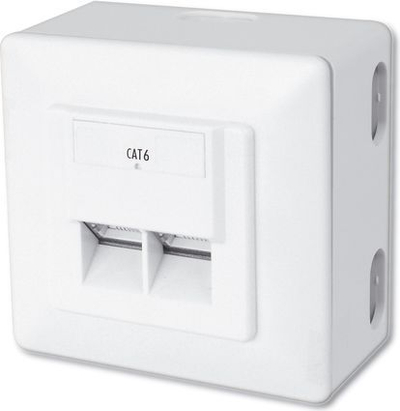 Prizë Digitus DN-9006/B5-N, 2 porta RJ45 Cat 6, e bardhë