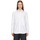 Женска кошула Studio Nicholson White Side Pocket, поплин памук, долги ракави, бела