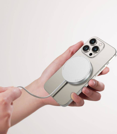 Karikues wireless Tech-Protect QI15W-A30, MagSafe, 15W, argjendtë