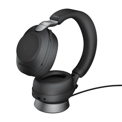 Kufje Jabra Evolve2 85, Link380c UC Stereo, Bluetooth, USB, të zeza